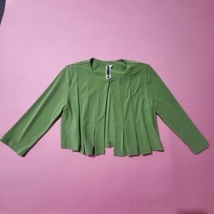 Vintage Y2k 2000s Spring Green Pleated Light Jacket